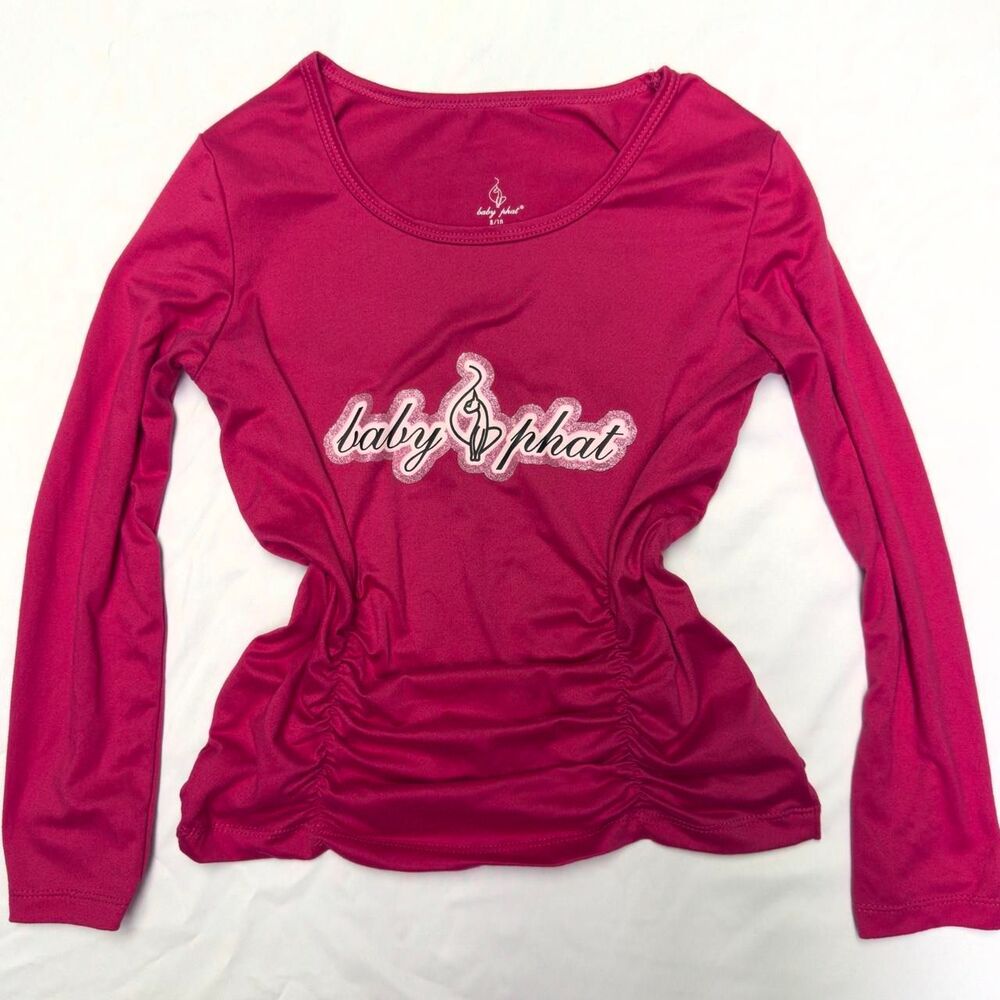 Baby-phat Women's Pink and Silver T-shirt